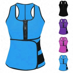 Plus Size Neoprene Sweat <span class=keywords><strong>Sauna</strong></span> Hot Body Shapers Vest vita Trainer gilet dimagrante Shapewear corsetto regolabile per cintura sudore - Product Image 1