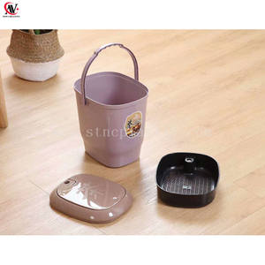 Cubo de Plástico con Filtro para Residuos de Té y Asa, <span class=keywords><strong>1</strong></span> Juego de Coladores de Hojas de Té para Uso en el Hogar y la Oficina - Product Image 4