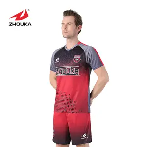 2019 ZHOUkA על מכירה כדורגל ג 'רזי ללבוש תמיכה אחד סט סדר סובלימציה כדורגל כדורגל אחיד