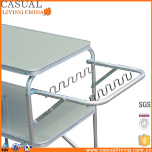 6' Portable Fold-Up <strong>Camp</strong> <strong>Kitchen</strong> with Windscreen Folding Camping Table - Product Image 2