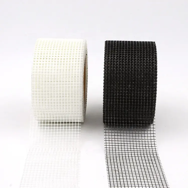 High Adhesion Self Adhesive Heat Resistant Fiber Glass Fiberglass Drywall Joint Woven Fabric Wall Crack Repair Mesh Tape