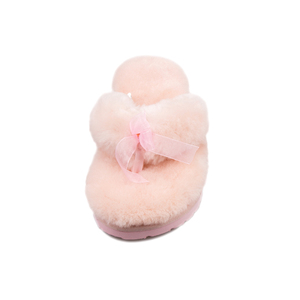 Wholesale Ladies Fuzzy Merino Lamb <strong>Wool</strong> Flip Flops Indoor Sheepskin Slide Sandal <strong>slippers</strong> for Women - Product Image 2