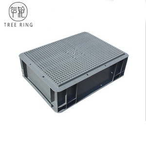 Cassa Rettangolare Promozionale EU4311 in <span class=keywords><strong>Plastica</strong></span> con Coperchio per Uso Agricolo - Product Image 4