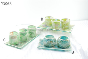 <span class=keywords><strong>Vase</strong></span> en <span class=keywords><strong>verre</strong></span> et cristal de luxe, 5 ensembles, <span class=keywords><strong>bleu</strong></span> clair, décoration d'intérieur artificielle, mosaïque craquelée, <span class=keywords><strong>vase</strong></span> à fleurs <span class=keywords><strong>bleu</strong></span> antique - Product Image 6