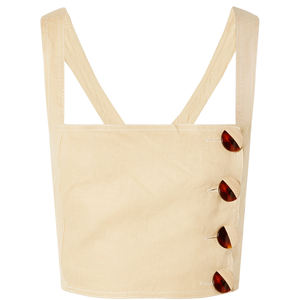 Nuovo Top corto di <span class=keywords><strong>lino</strong></span> a schienale aperto di moda con <span class=keywords><strong>pantaloni</strong></span> larghi Set due pezzi - Product Image 4