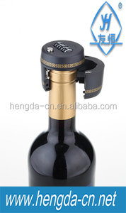Botella de plástico negro Lock contraseña de 3 dígitos combinación LocksRed <span class=keywords><strong>vino</strong></span> regalo de bloqueo para amante <span class=keywords><strong>del</strong></span> <span class=keywords><strong>vino</strong></span> - Product Image 3