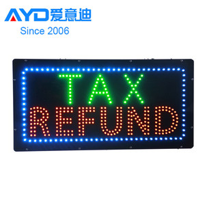<span class=keywords><strong>Alib</strong></span> China Express – boîtes lumineuses en acrylique à LED pour le remboursement de la taxe sur les pneus de magasin - Product Image 2