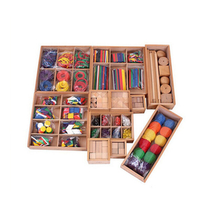 Juguetes educativos de madera, conjunto de regalos <span class=keywords><strong>Froebel</strong></span> para niños de guardería y preescolar - Product Image 1