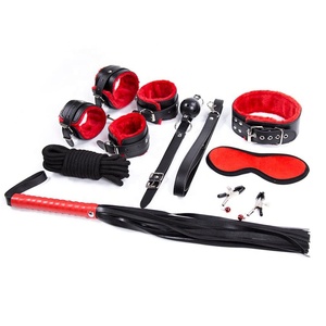 Seksi ürün esaret kiti Set 8 adet SM Set yetişkin seks oyunları oyuncaklar kelepçe Footcuff kırbaç halat körü körüne çiftler erotik oyuncaklar - Product Image 1