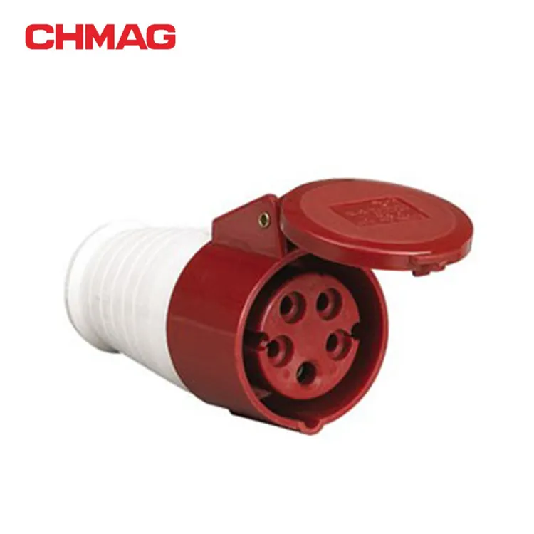 Standard Industrial plug and socket industrial dc connector IP44 5poles 16A 32A