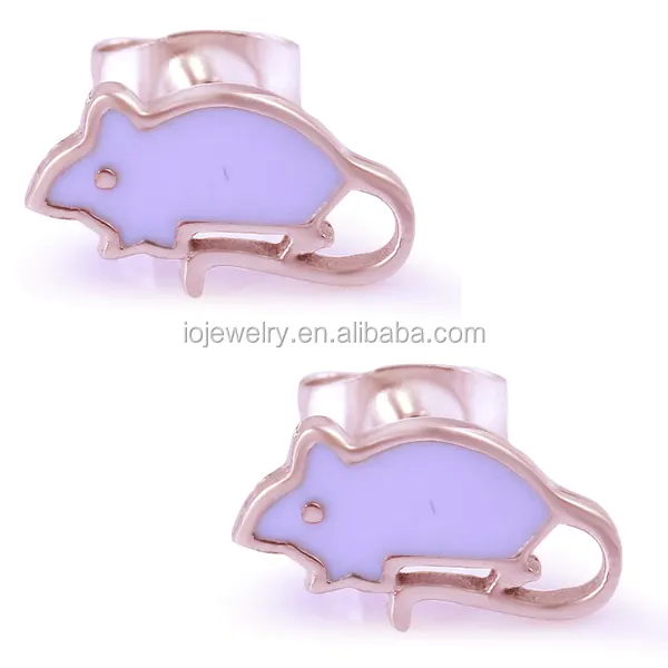 Selling stainless steel baby cute earrings cheap earrings in china