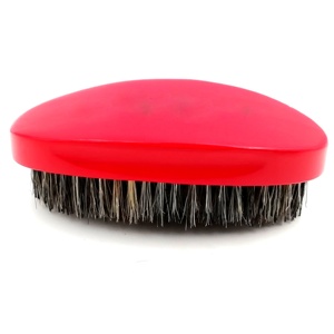 Brosse à cheveux incurvée 360° personnalisée <span class=keywords><strong>pas</strong></span> chère, poils de sanglier moyens, brosse à cheveux classique en bois pour homme - Product Image 5