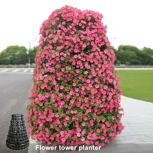 Systèmes de jardinage vertical en bois massif, piscines de jardin françaises, tour verticale, pot de fleurs de jardin - Product Image 1