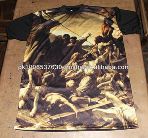 Camiseta Unisex Transpirable de Secado Rápido para Hombre, 100% Poliéster, Camisetas de Fitness Sublimadas Baratas para Mujer con Logotipo, Servicio OEM - Product Image 5