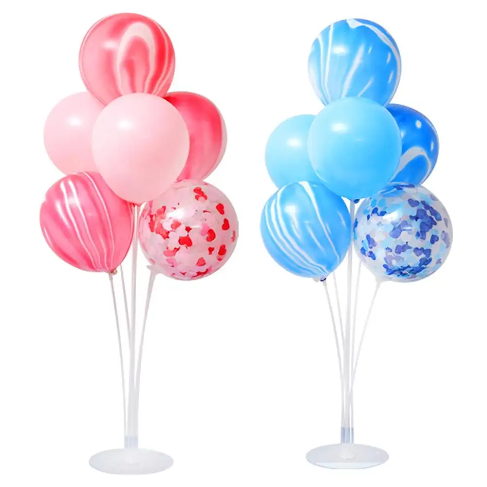 Socle à ballons en Latex avec bâtons, 1 pièce, décor de fête licorne, Table flottante, en lettres, support de ballons, bricolage