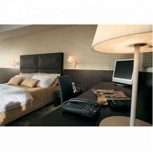 Roble negro tipo de chapa HPL muebles del dormitorio del hotel con panel completo cabecera - Product Image 3