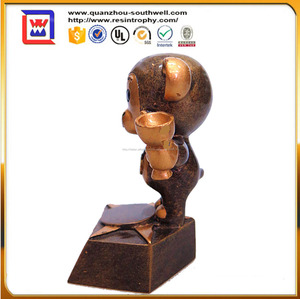 promozionale carino scimmia design trofeo e resina campione trofeo e scimmia scimmia statue - Product Image 2