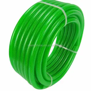 HIGH PRESSURE FLEXIBLE PVC TRANSPARENT FIBER REINFORCEND HOSE PIPE 6mm TO 75mm FOR GARDEN WATER AIR FUEL GAS OIL