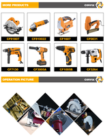 Perceuse à percussion électrique miniature COOFIX, jaune, 710W, 13mm, 220V, moteur à balais, 2,2-2,9 kg, boîte couleur, 220-240V, CF-ID003, 6 mois OEM