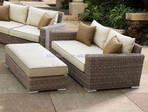 Outdoor wicker <span class=keywords><strong>mobili</strong></span> rotondo colore marrone rattan divano tre posti divano - Product Image 2
