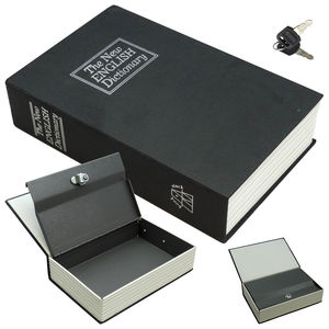 Factory Wholesale Custom Logo Design Cash Money Gun Box Travel Security Lock Hidden Dictionary Large Secret Book Safe