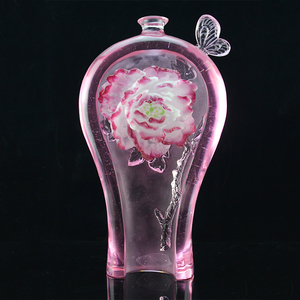 Arte Popular jarrones para <span class=keywords><strong>la</strong></span> decoración del hogar florero de cristal con agradable decoración arte florero de vidrio artesanía - Product Image 4