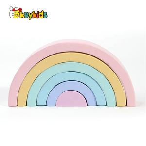 Gioco arcobaleno di legno impilabile 12 pezzi di alta qualità per bambini W13D231 - Product Image 6