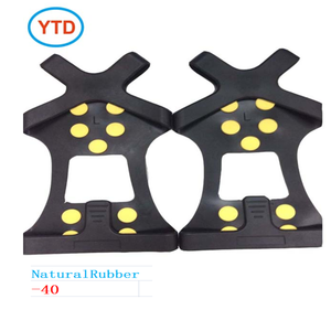 YTD-005 Outdoor Gummi Anti-Rutsch-Eis schuh Stiefel Griffe Elastische Steigeisen Schnees pitzen Traktion klampen 10 Stollen für Kletter touren - Product Image 1