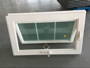 بابية معلقة منزلقة مزججة مزدوجة ، نافذة PVC UPVC ، تصميم قياسي