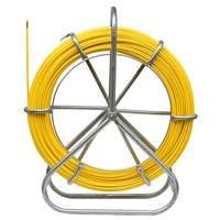 Dispositif de filetage de câble en fibre de verre, tige de poussée et de traction en fibre de verre