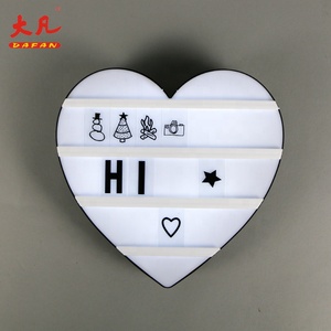 Tình yêu hình dạng pin led dấu thư 3d hiển thị được hỗ trợ led ánh sáng hộp - Product Image 3