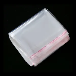 높은 투명도 투명 플라스틱 OPP 폴리 가방 자기 접착 스트립 테이프