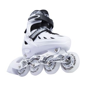 PAPAISON Nouveauté Patins à roulettes et chaussures à roulettes à coque rigide de couleur blanche claire Roulements ABEC-7 Châssis en aluminium - Prix plus bas - Product Image 1
