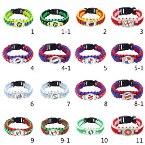 Personnalisé à la main Corde nationale D'afrique Du Sud drapeau bracelet paracorde - Product Image 2