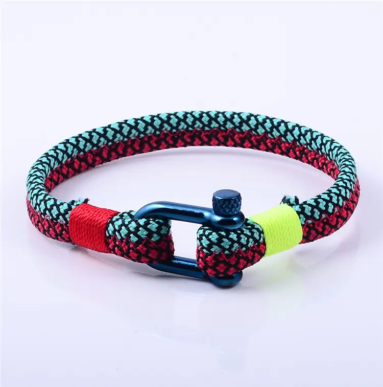 Muliti-color bracelets nylon rope handmade bracelets for mens and boy