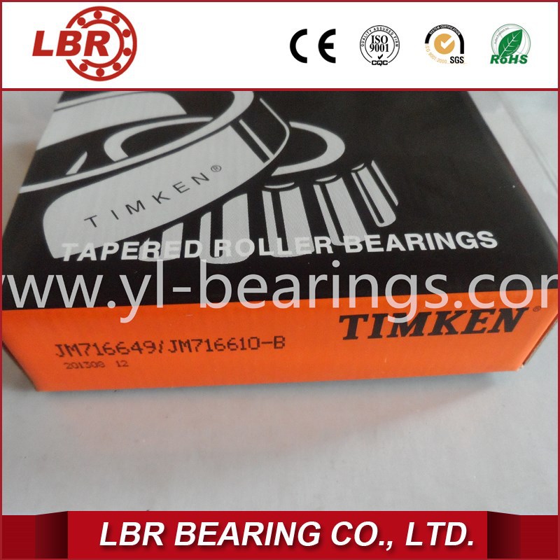 Фланцевый роликовый подшипник однорядные TIMKEN подшипник JM716649 / JM716610-B