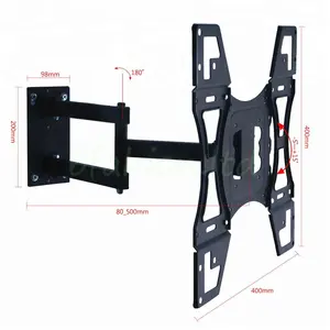 Tilting TV Wall Mount Bracket Low Profile for Most 26-55 Inch LED, LCD, OLED Flat Screen TVs with VESA up to 66lbs 400x400m