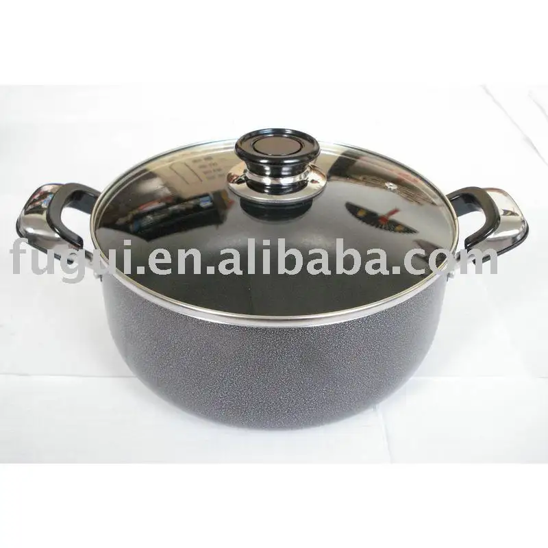 hot sale non stick sauce pot with glass lid