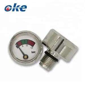 OkefireミニドライパウダーABSプラスチックシール消火器の圧力計