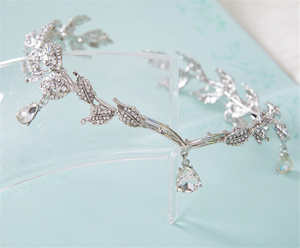 Lega Strass <span class=keywords><strong>di</strong></span> Cristallo Del Branello Del Fiore Sposa Fasce Dei <span class=keywords><strong>Capelli</strong></span> Pettine Da Sposa Della Principessa Hairband Accessori <span class=keywords><strong>Per</strong></span> <span class=keywords><strong>Capelli</strong></span> Da Sposa Diademi Corona - Product Image 3
