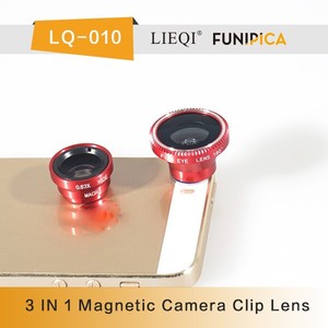 <span class=keywords><strong>Auto</strong></span> - minuterie 3 en 1 magnétique téléphone Mobile Camera Lens avec large fishey objectifs macro - Product Image 4
