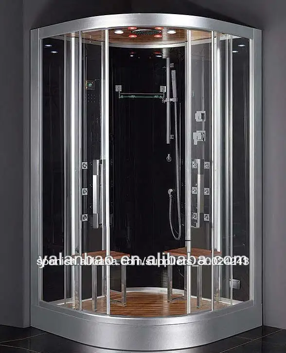 cabina de ducha de hidromasaje masaje corporal acupresión lujo completo 2013 g962 vapor cabina de ducha de vidrio