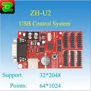 Zhonghang ZH-U2 светодиодный дисплей USB системой управления P10 светодиодный модуль контроллера