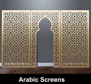 RÈM TREO Thép Mạ Kẽm Ả Rập Hàng Rào Trần Tường Tấm Composite Tấm Màn Hình Nhôm Kim Loại Đục Lỗ - Product Image 2