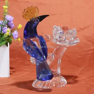 Estatuilla de animal de cristal azul MH-D0345