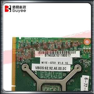 GTX285M GTX 285 M N11E-GTX1-B1 <span class=keywords><strong>DDR3</strong></span> <span class=keywords><strong>1G</strong></span> Grafikkarte Für DELL M15X M17X Clevo M57NL MSI 16F1 16F2 Grafiken karte Video Karte - Product Image 4