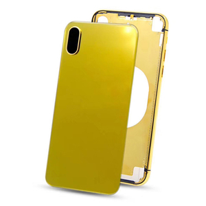 เคสโทรศัพท์มือถือ iPhone แบบกำหนดเอง หนา 7 ไมครอน และ 3 ไมครอน ฝาหลังกระจกสีทอง คุณภาพสูง ดีไซน์คลาสสิก หรูหรา พร้อมฝาหลังโลหะ - Product Image 1