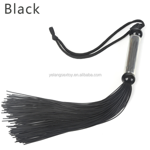 Lobo negro 5 Colores Barato Al Por Mayor Del Leopardo de Cuero Trenzado Látigo sm - Product Image 3