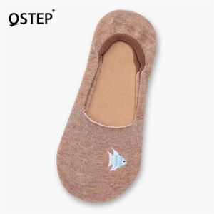 Motif de broderie de haute qualité plat No Show Low Cut cheville coton <span class=keywords><strong>bas</strong></span> tricoté en Stock femmes chaussettes invisibles - Product Image 6