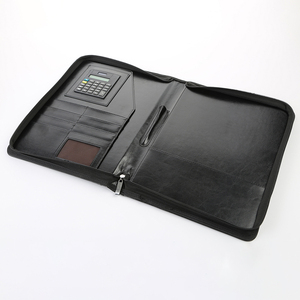 <span class=keywords><strong>Agenda</strong></span> Personalizada con Cierre de Cremallera, Carpeta con Anillas, Carpeta A5 A6, Diario con Bloc de Notas, Portafolio de Cuero, Estuche - Product Image 1